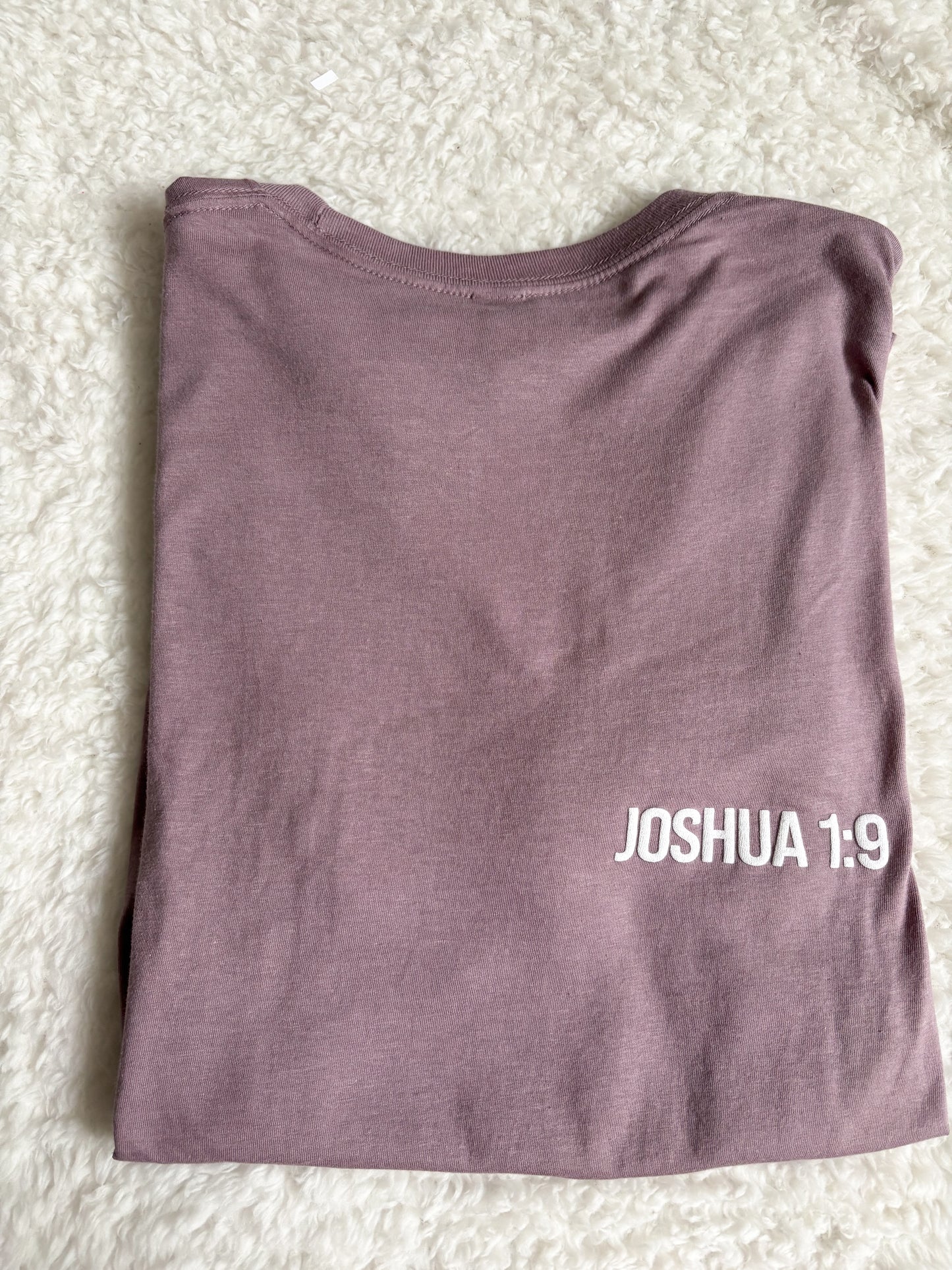 Joshua 1:9 Light Purple Tee