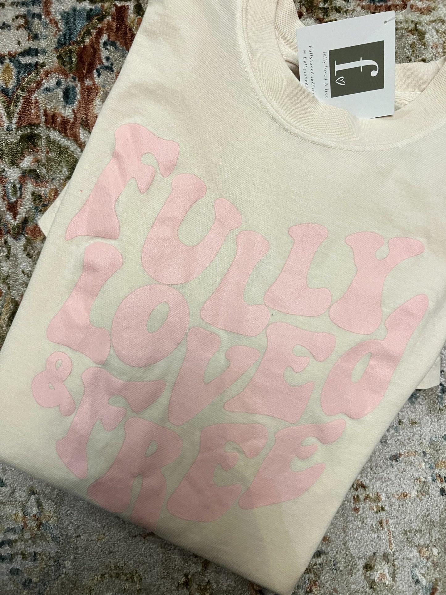 Fully Loved and Free Ivory Tee