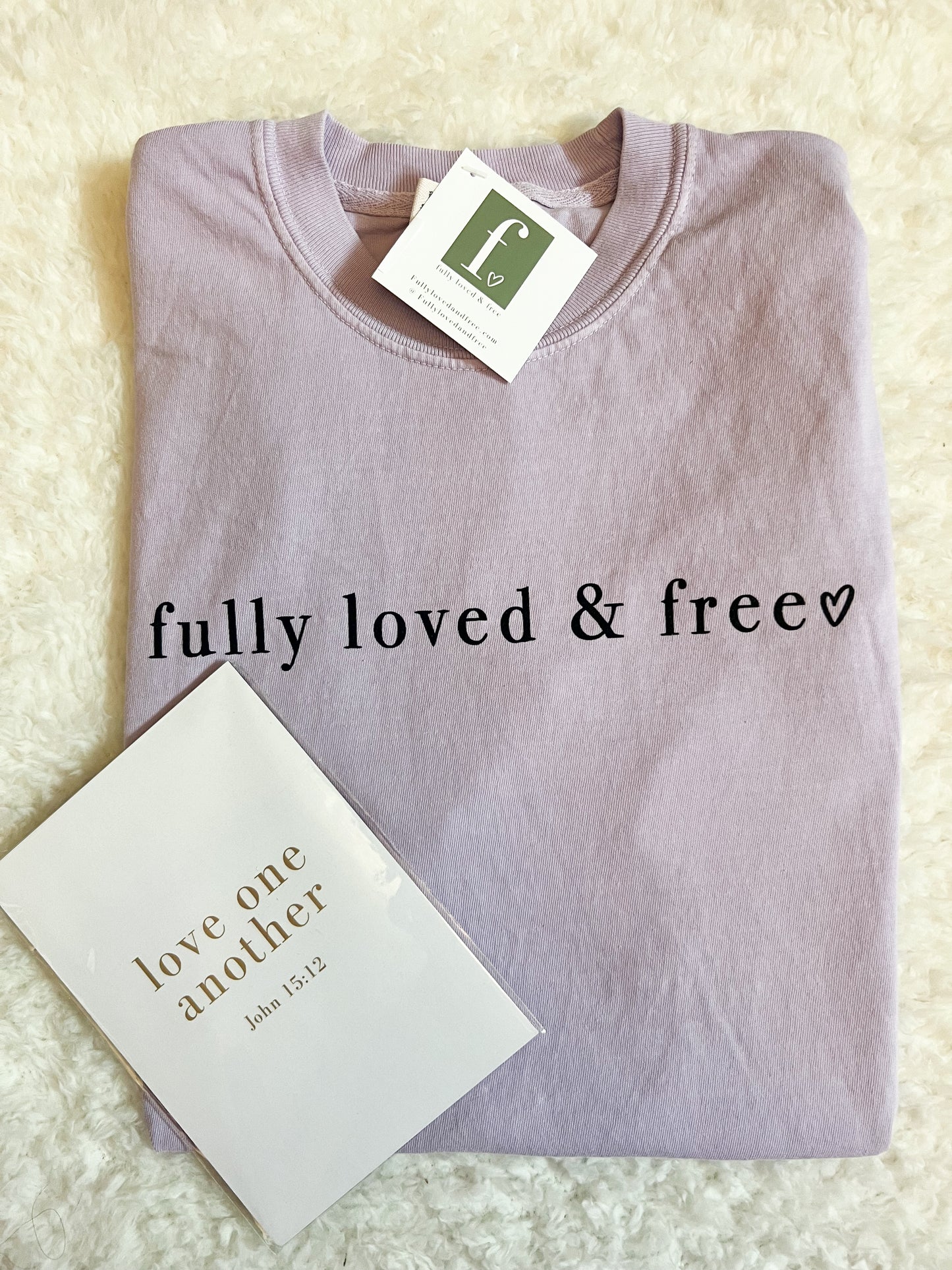 Fully Loved and Free Lilac Tee