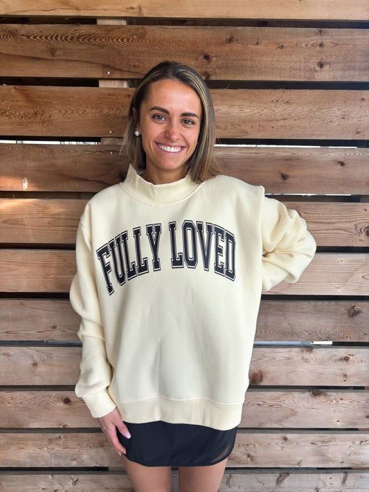 Fully Loved Apricot Mockneck