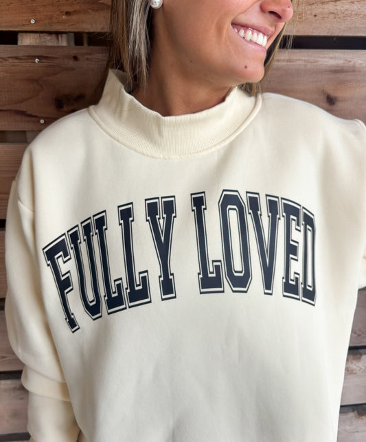 Fully Loved Apricot Mockneck