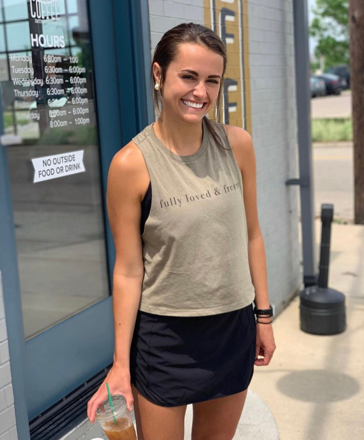 Fully Loved and Free Red Cropped Tank