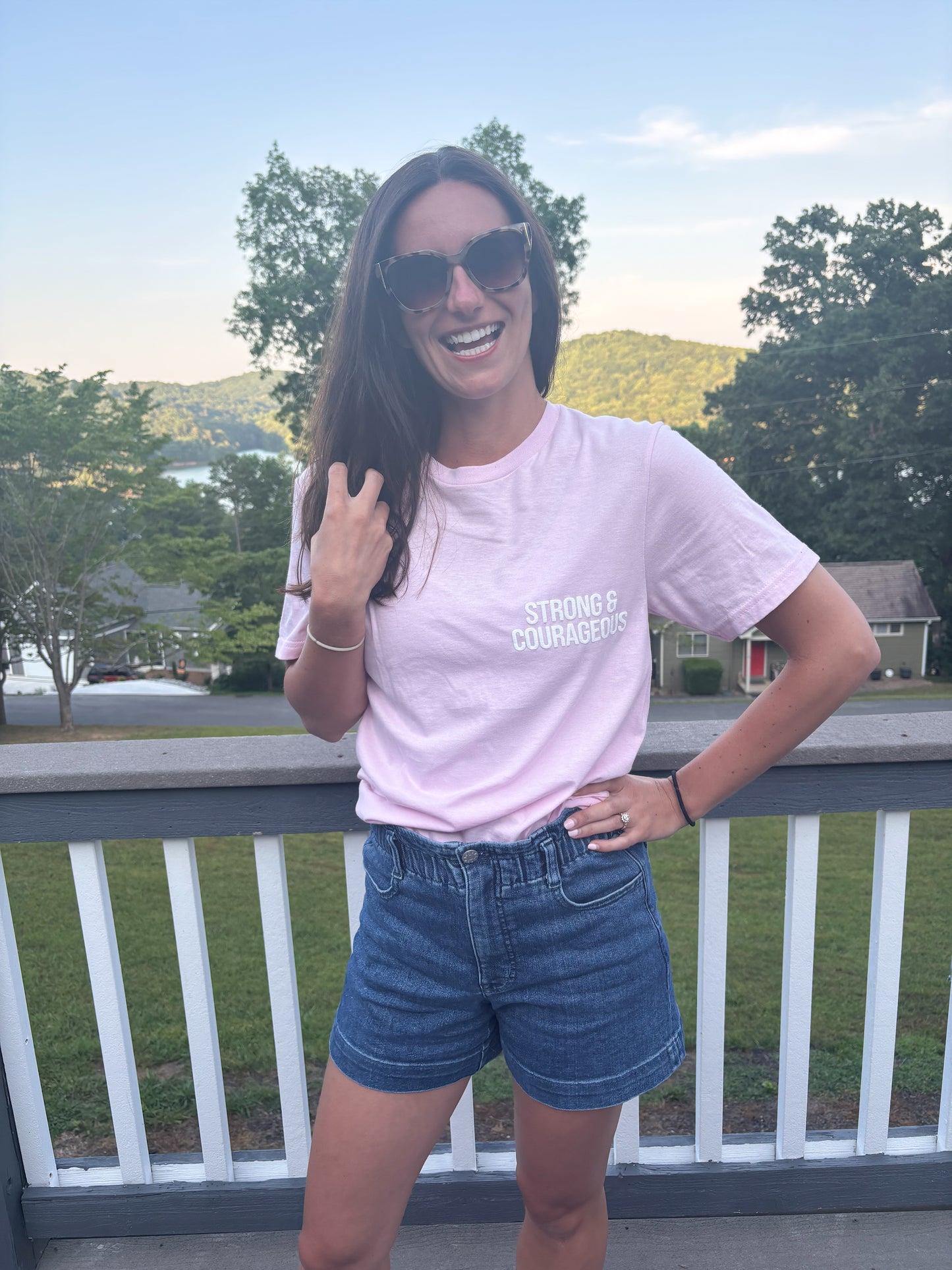 Joshua 1:9 Pink Tee