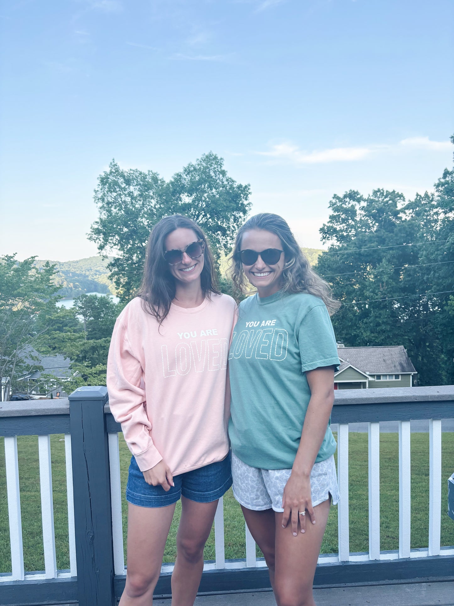 You are loved green tee