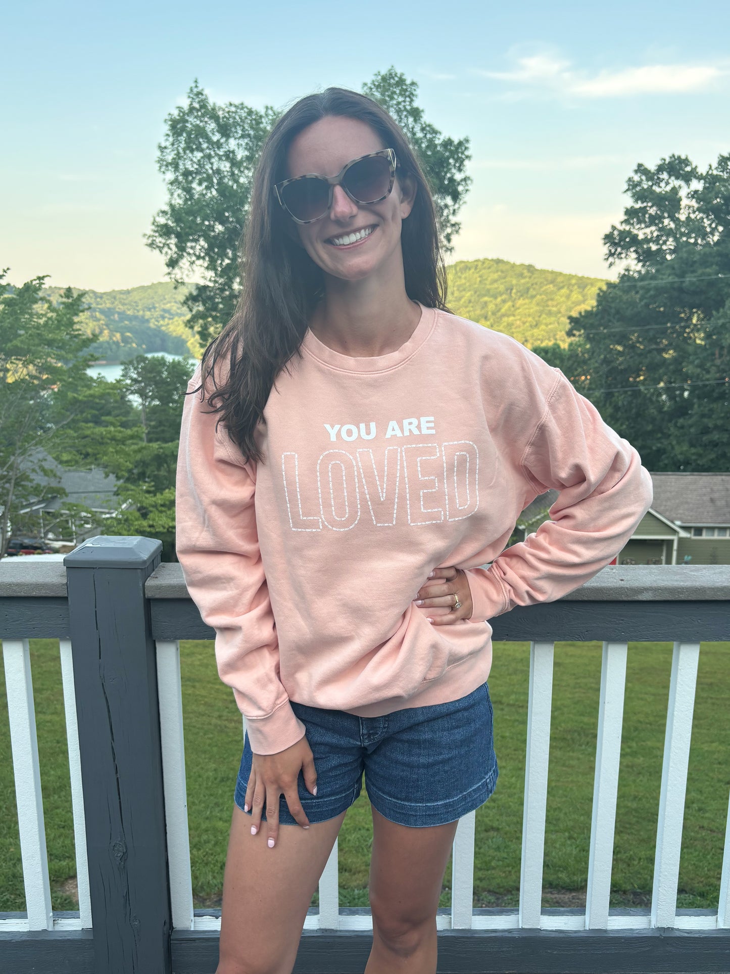 You are Loved Peach Crew